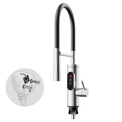 Chauffe-eau électrique 220V, robinet de cuisine, chauffage instantané sans réservoir, mélangeur chauffant coulant, affichage numérique pour sous l'évier