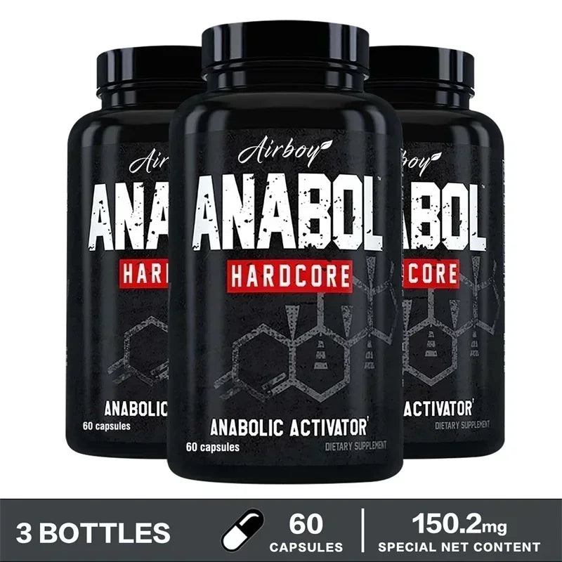 Supplément Anabol Hardcore - Réparer les muscles, la croissance musculaire, le soutien énergétique, le métabolisme, l'endurance améliorée, améliore les performances