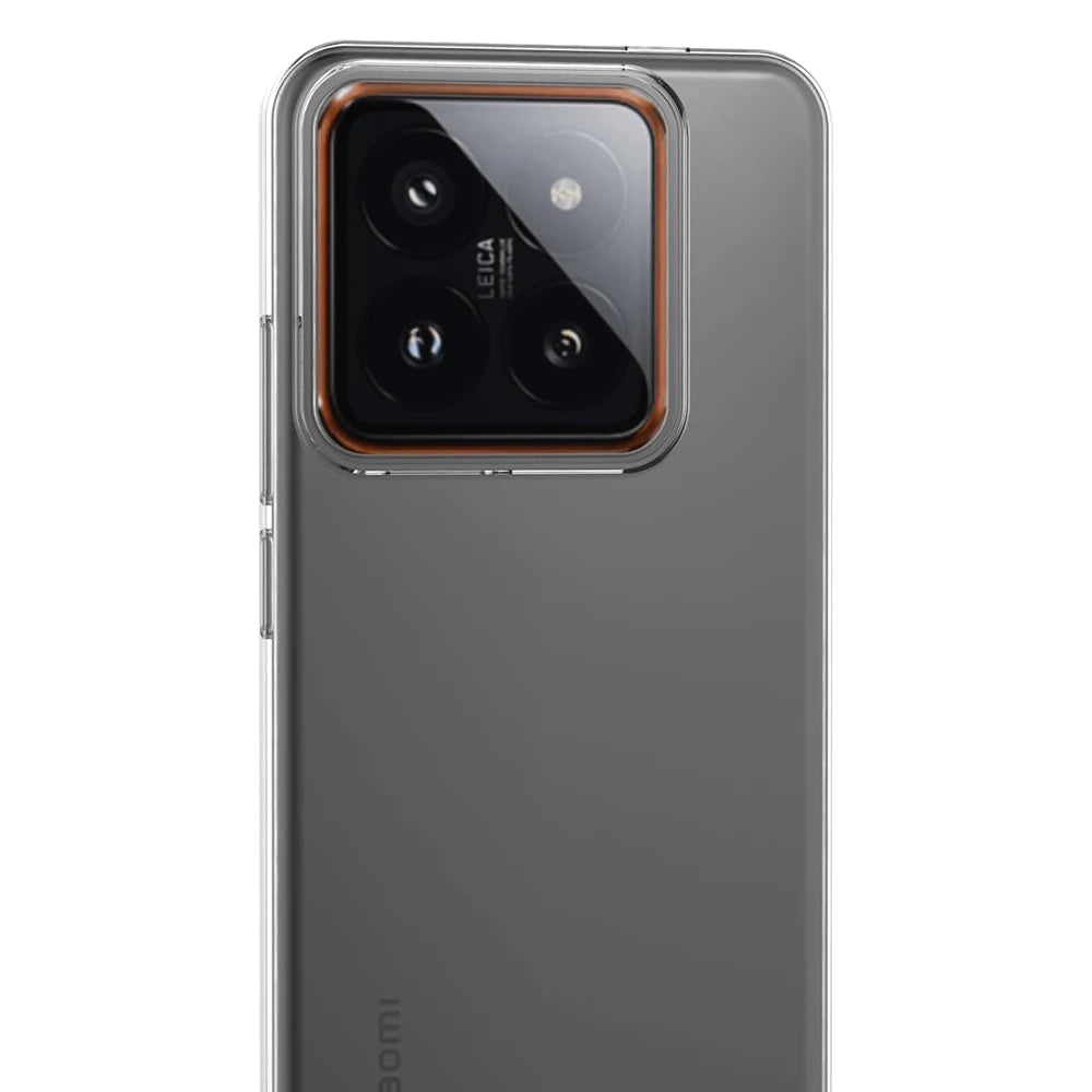 Coque souple en Silicone d'origine pour Xiaomi Mi 14 14T 13 13T T Pro, Coque transparente Ultra fine, Coque arrière antichoc
