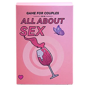 All About Sex, an exciting and original card game for couples, raise your Happily with pleasure and joy, 2 later, 20 minutes, 16 years and over