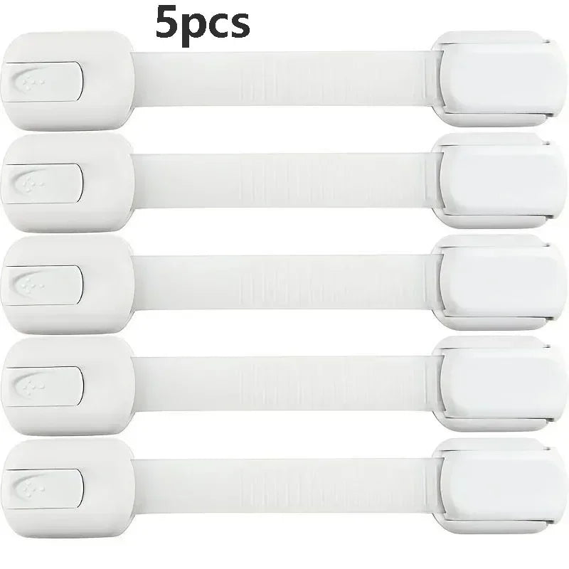 Baby safety lock, child safety lock, baby safety straps, adhesive latches for cabinet drawer doors, baby safety