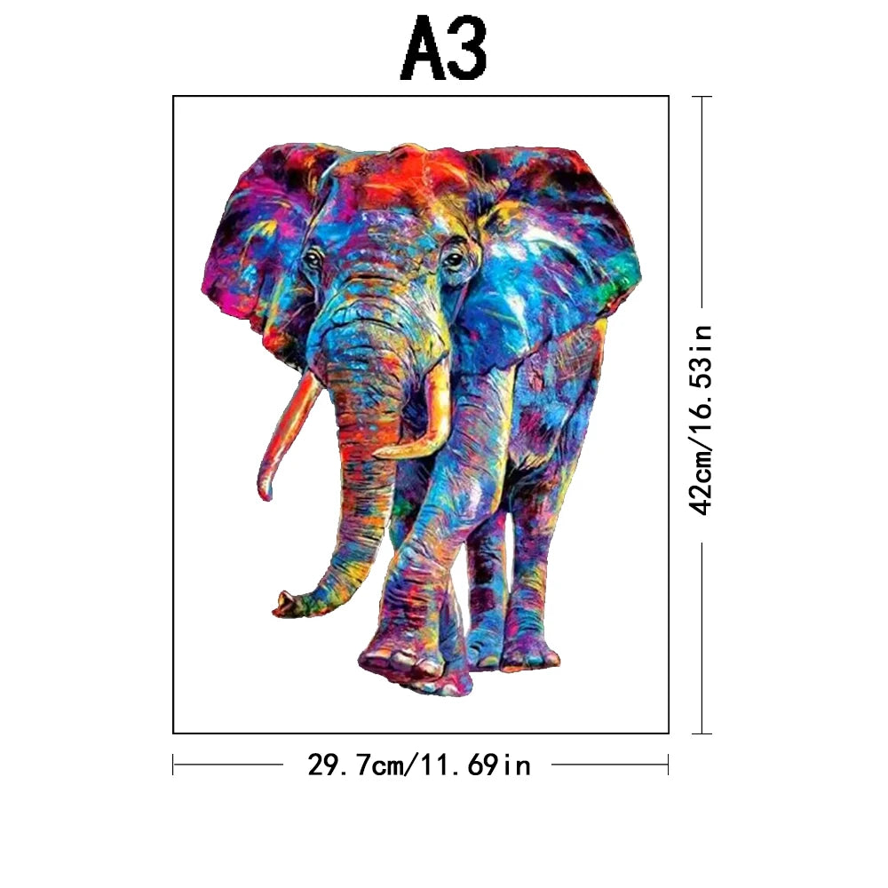 Puzzle en bois - Succulent coloré - Puzzle en bois pour adultes et enfants - Puzzle en bois animal de forme unique - Puzzle pour adultes