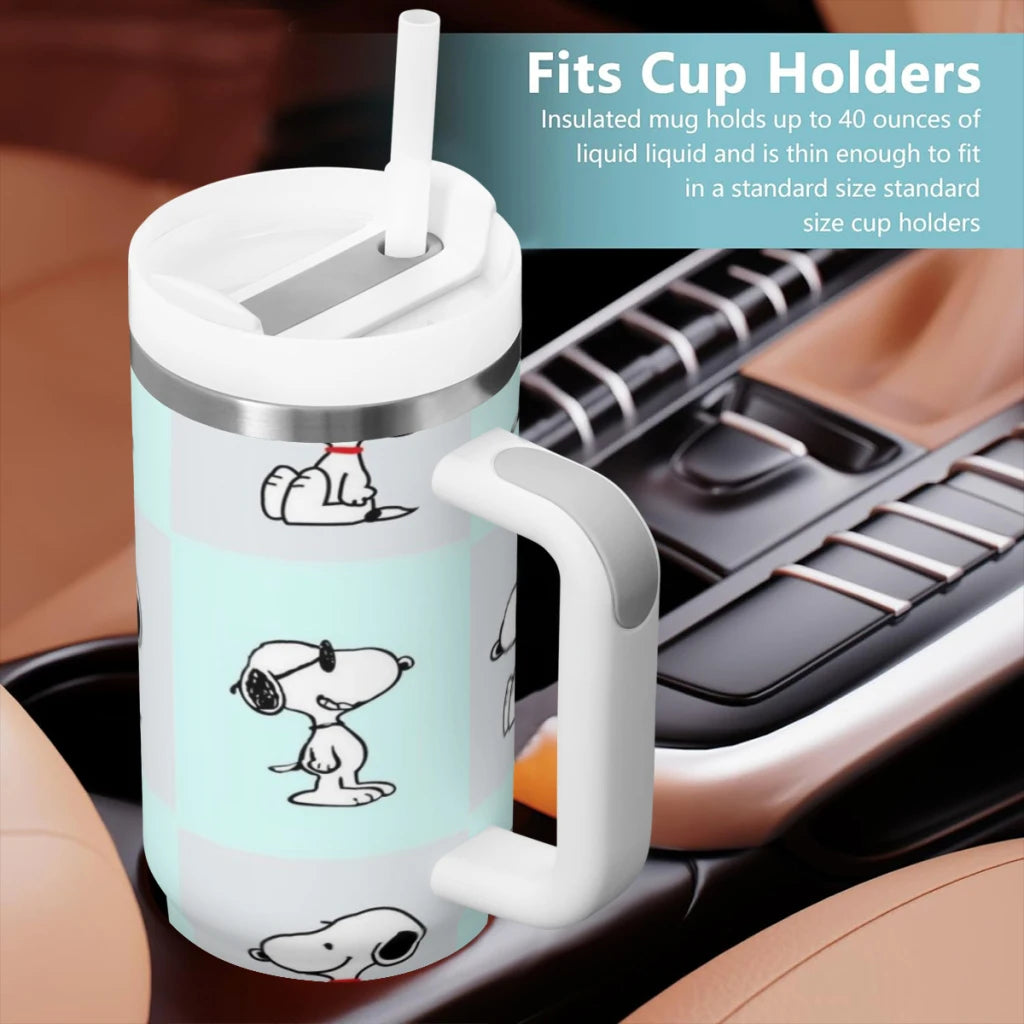 304 Stainless Steel Travel Cups for Car, Water Bottle, Tumbler, SnoAmendments, 40oz, 1200ml