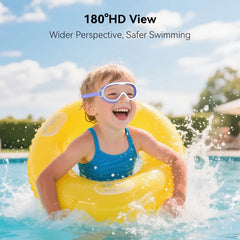 Lunettes de natation pour enfants, grand cadre, sans fuite, étanche, vue large, Vision claire, Anti-buée, Anti-UV, réglable rapide, pour enfants de 3 à 15 ans