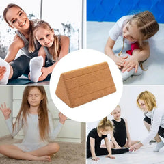 Bloc de Yoga en liège, brique en mousse EVA pour débutants, accessoires de Yoga, Pilates, exercice d'entraînement, brique triangulaire