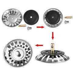 Bouchon de crépine d'évier de cuisine, bouchon de déchets, filtre d'évier, filtre de vidange de sol, outils de cuisine