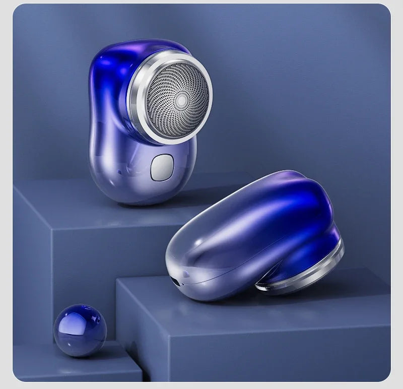 Mini electric shaver for men, wet and dry electric shaver, portable, pocket-sized, portable smart battery-powered tools for outdoor use
