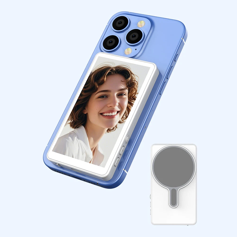 Smartphone moniteur magnétique écran projecteur téléphone caméra arrière Selfie pour Vlog enregistrement vidéo en direct pour Android iPhone
