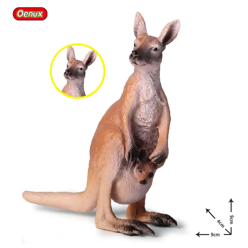 Classic Australian Wild Animals Kangaroos Koala Platypus Tasmanian Devil Echidna Cassowary Model Figurine Toy Child Gift