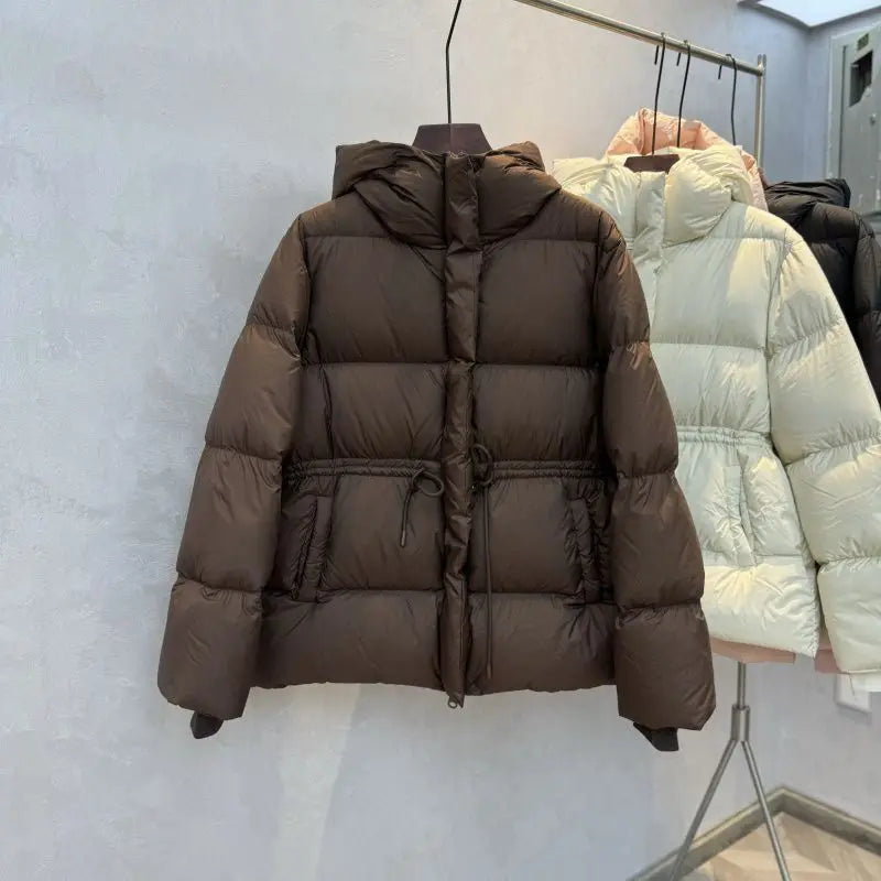 Veste femme 2025 nouveau hiver Parkas femme vers le bas coton pardessus à capuche décontracté épais chaud rembourré manteau court dames vêtements d'extérieur hauts