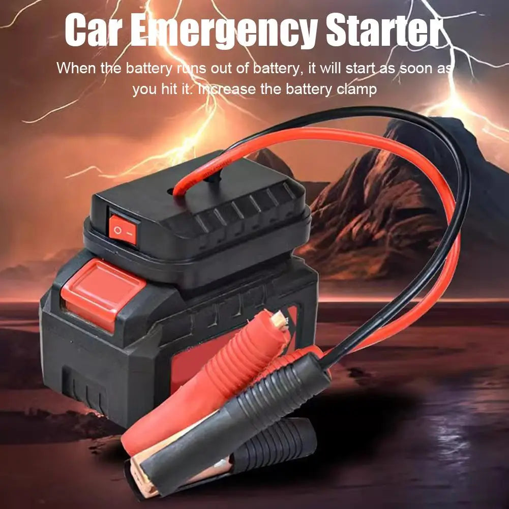 Démarreur d'urgence de voiture pour Makita convertisseur chargeur clé électrique meuleuse marteau électrique démarreur d'urgence de voiture accessoires de voiture