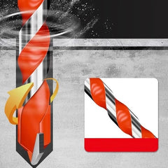 Jeu de forets à percussion en carbure, outils de forage multifonctionnels pour trous triangulaires 3-12mm pour le perçage de carreaux de verre, de céramique, de béton et de briques