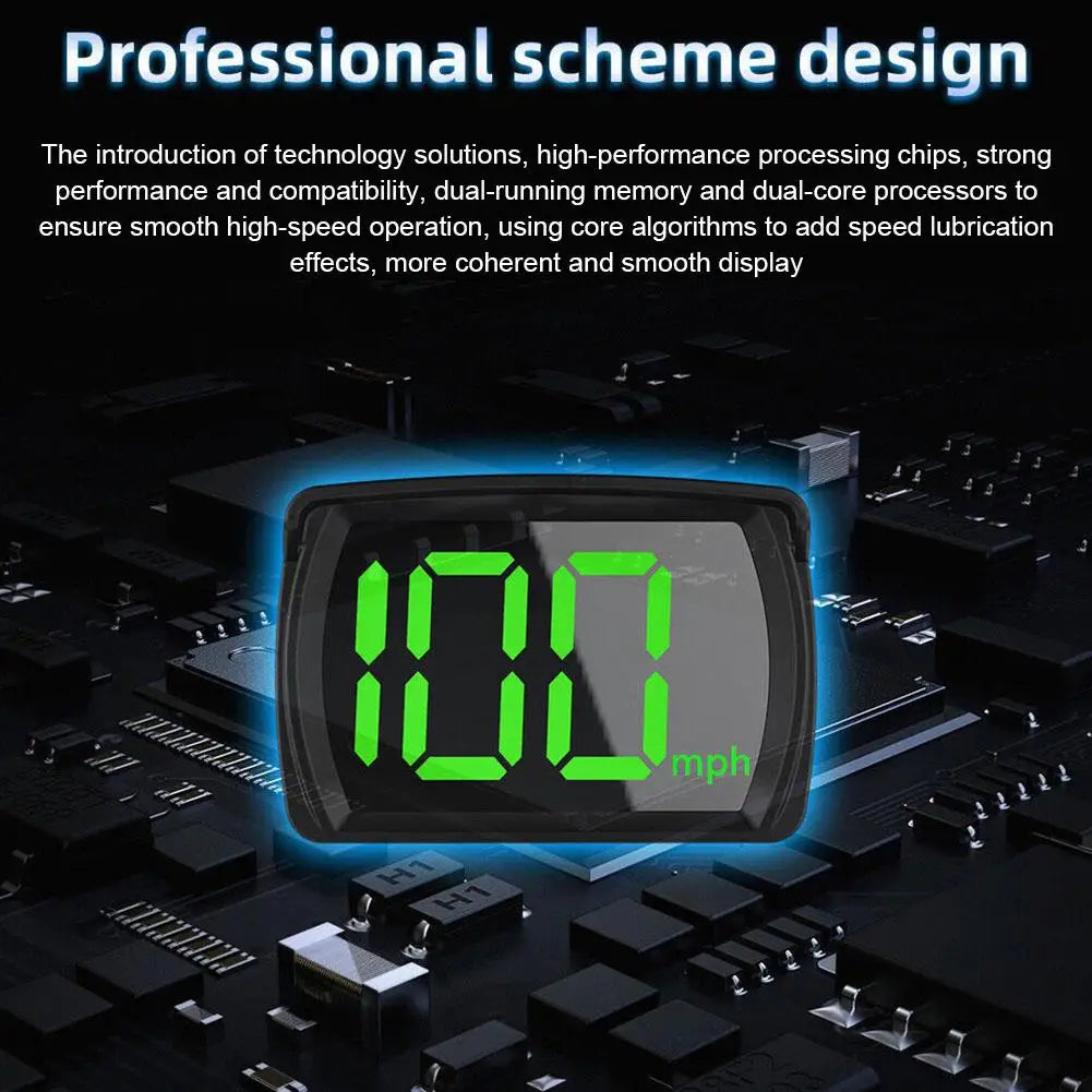 Voiture tête haute HUD affichage GPS compteur de vitesse vitesse KMH numérique HUD GPS + Beidou double Chipsets pour toutes les voitures camions électronique