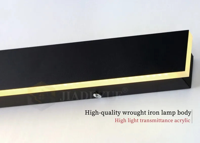 LED étanche longue applique murale ip65 éclairage extérieur jardin maison de campagne balcon lumière mur intérieur chambre salon lumière