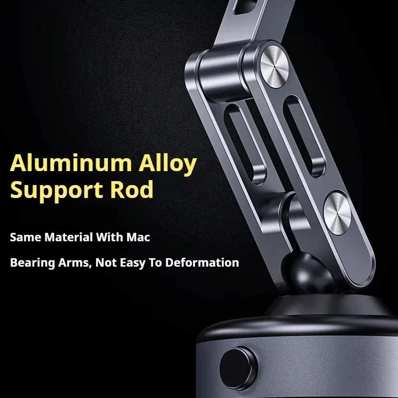Support de téléphone magnétique pour voiture 360 °   Aspiration sous vide électrique pliante rotative pour support de Streaming de cuisine de gymnase de Navigation de voiture