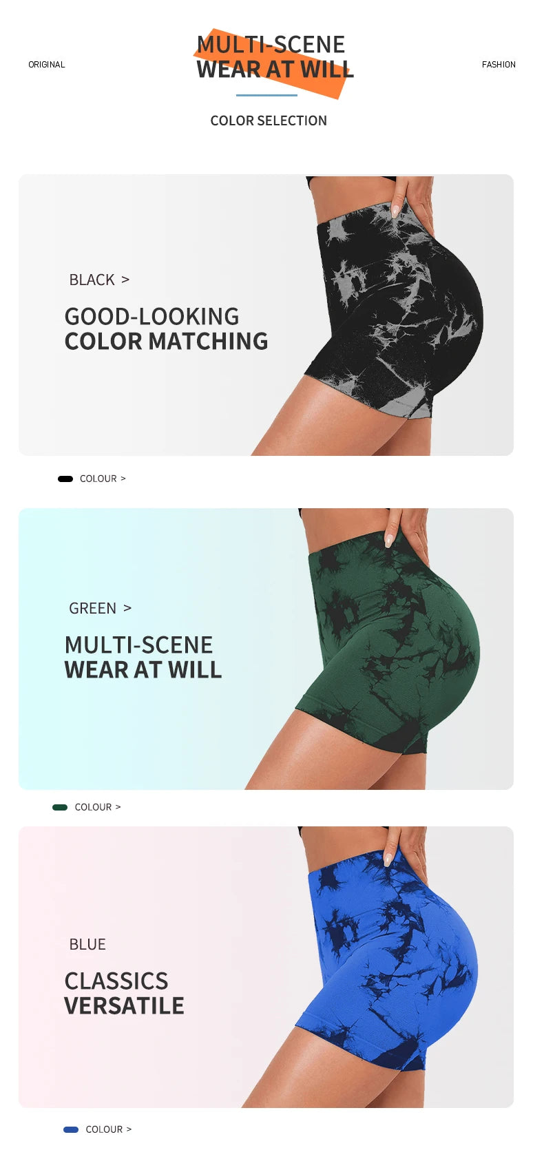Pantalon moulant de sport trois pièces sans couture pour femmes, shorts sexy de yoga et de fitness, taille haute, levage de la hanche