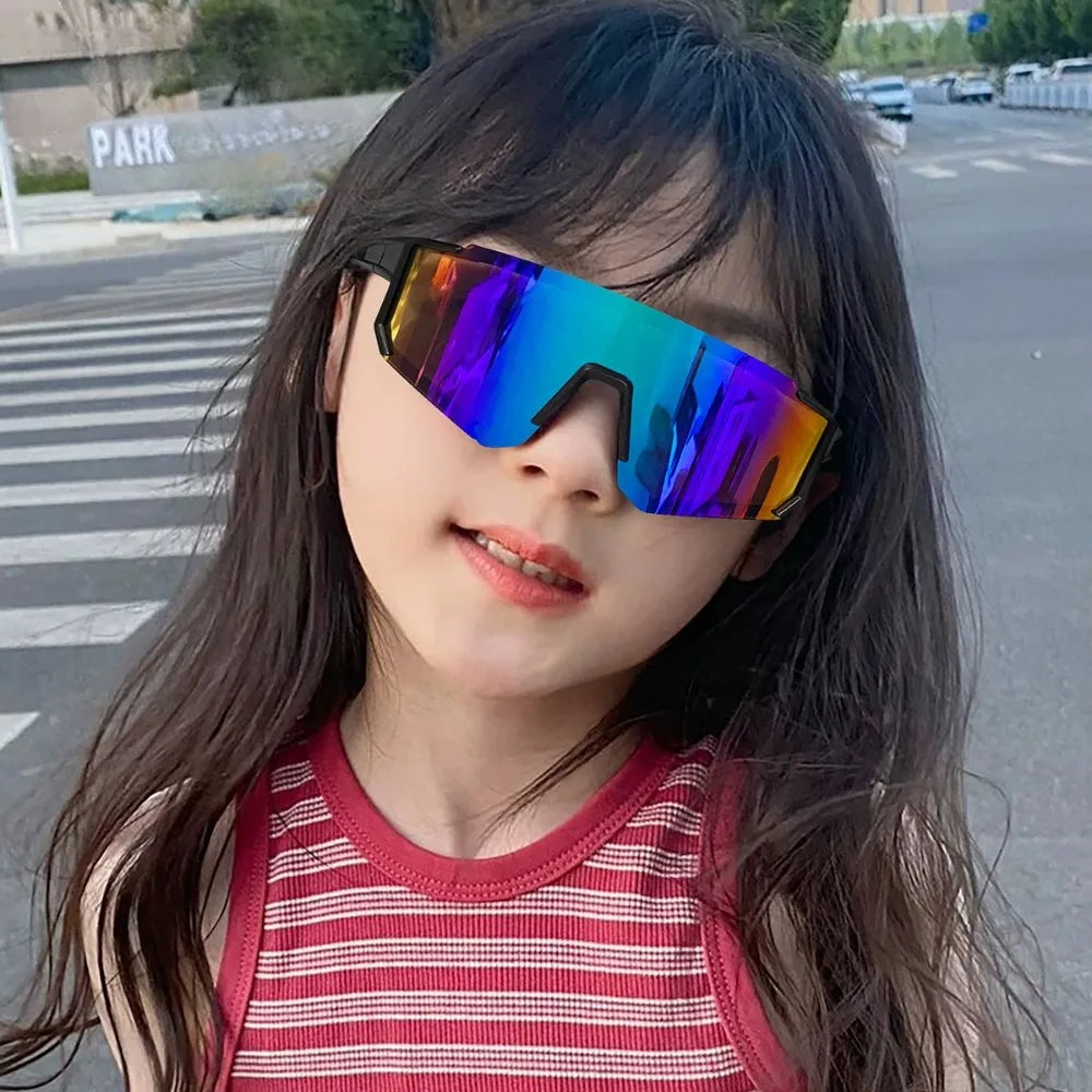 Lunettes de soleil de cyclisme en plein air pour enfants, pour garçons et filles, pour vtt, conduite, vélo, sport, escalade, lunettes de protection, UV400