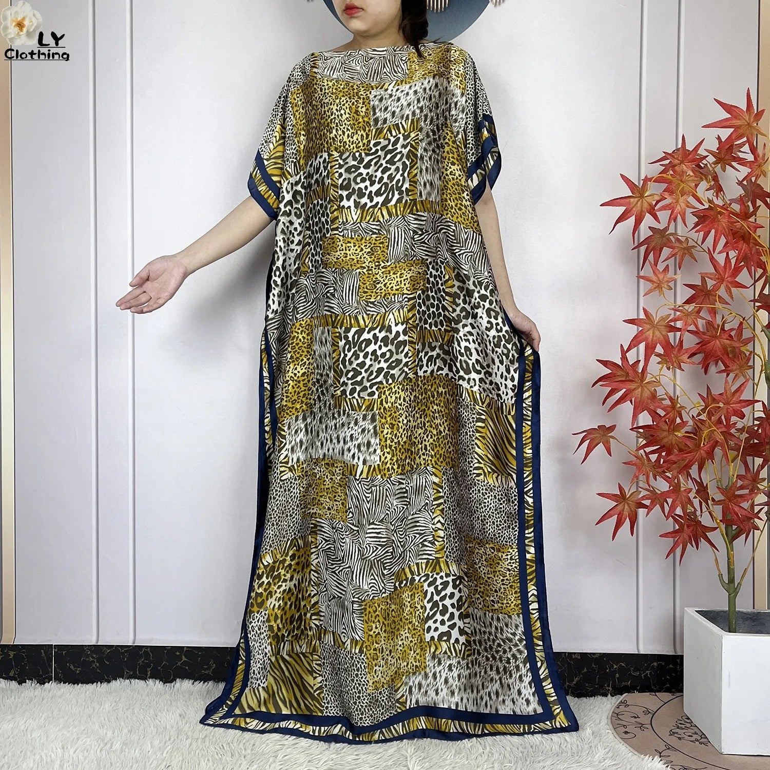 Muslim abayas with belt for women, African maxi dress, elegant evening dress, soft printed turban, new fashion, 2023