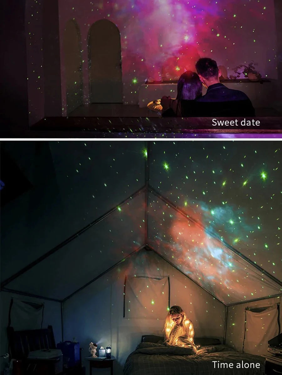 Projecteur d'étoiles pour enfants, veilleuse avec télécommande 360 ° Éclairage de galaxie de nébuleuse d'astronaute de conception réglable pour enfants adultes