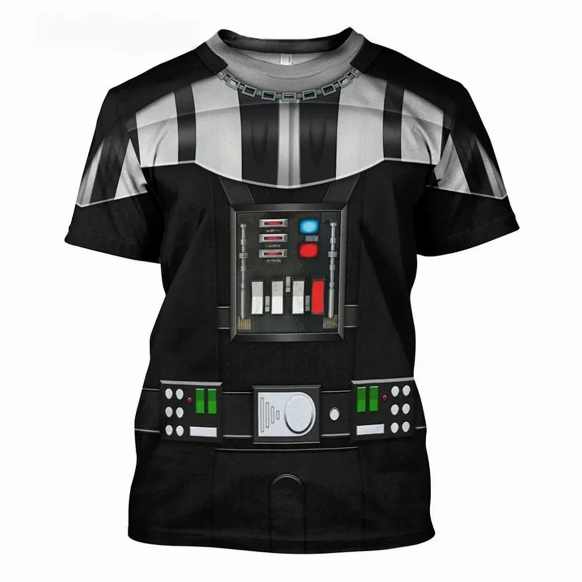 T-shirt à thème Darth Vader, impression 3D, sport, séchage rapide, respirant, pour hommes, Cosplay, Street, mode décontractée, manches courtes, pour parents et enfants