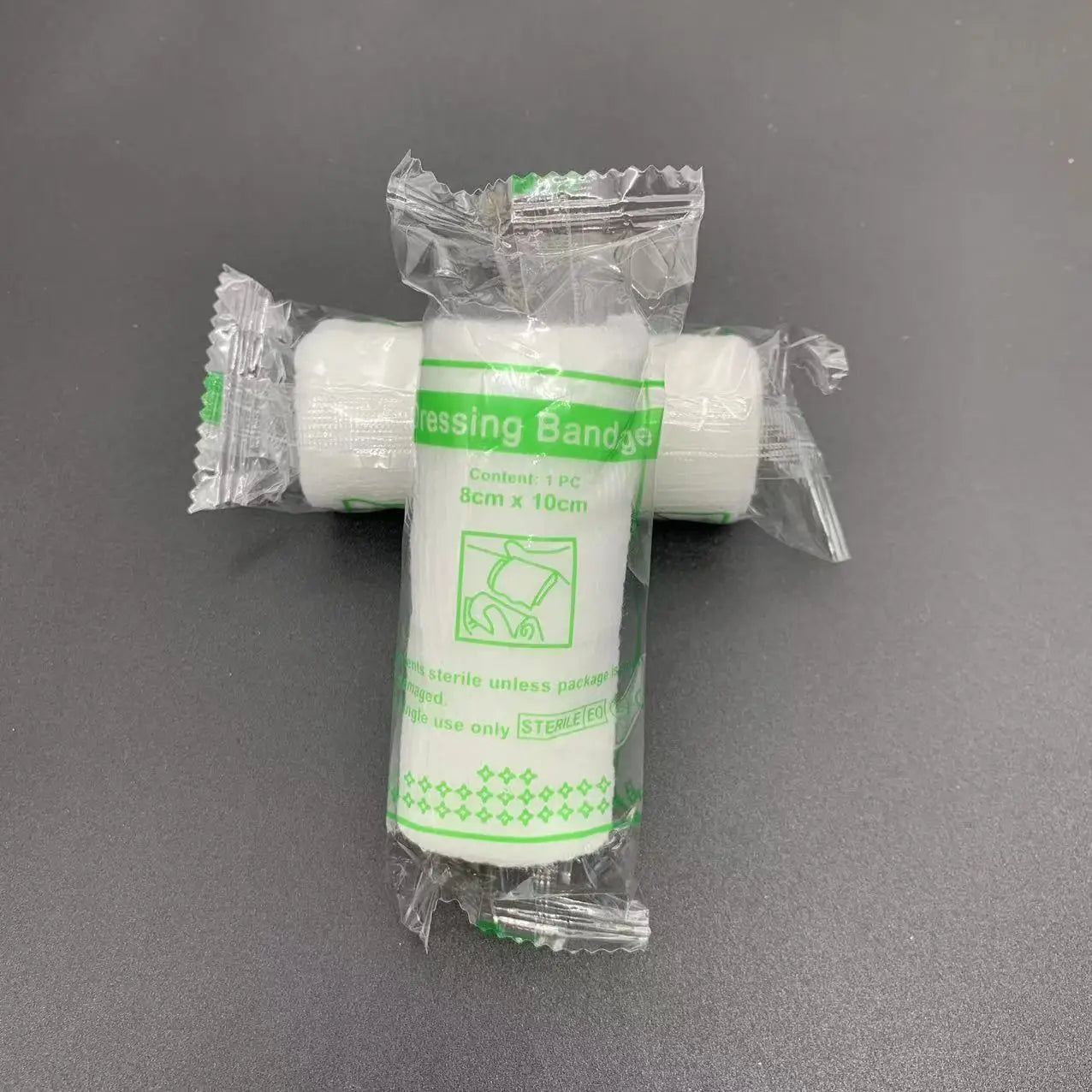 Bandage hémostatique élastique PBT, tampon hémostatique, pansement stérile, pansement pour traumatismes, rouleau de premiers secours jetable