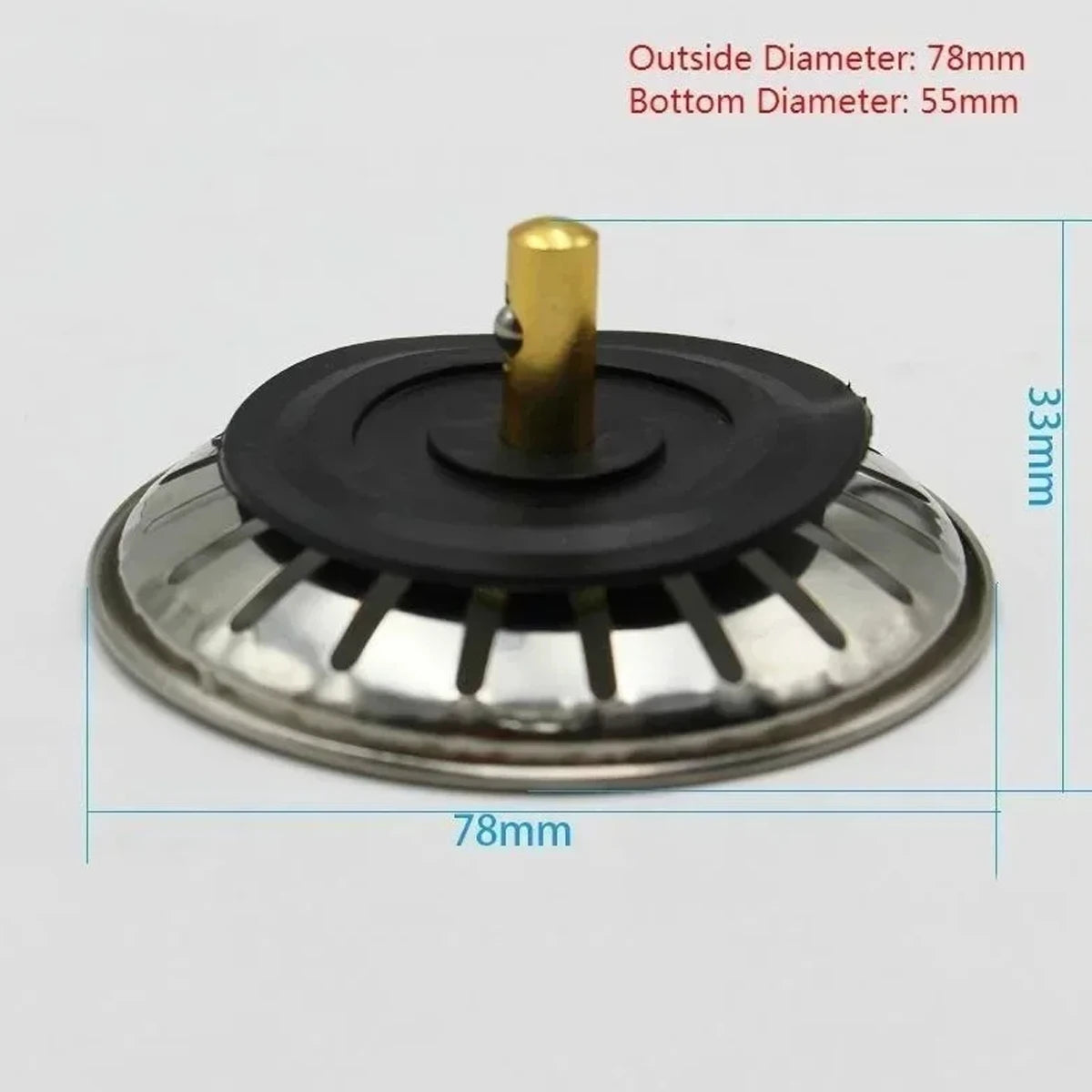 Kitchen sink strainer plug, waste plug, sink filter, floor drain filter, kitchen tools