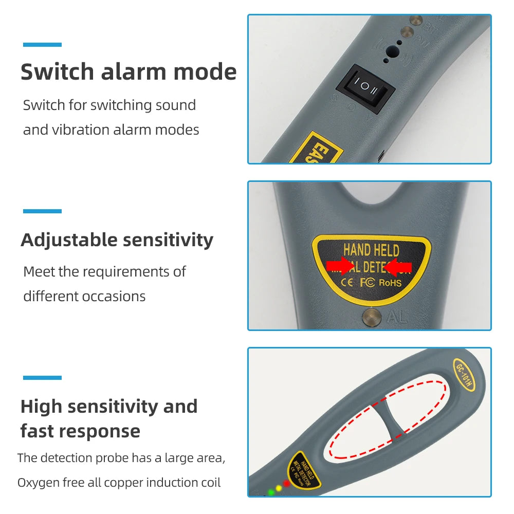 Portable metal detector wands for airport school security inspection, high sensitivity metal UAE