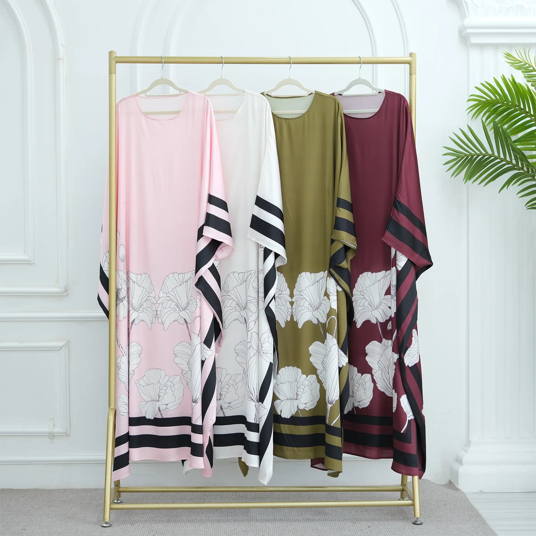 Ramadan Kebaya Muslim Abaya Damen Dubai Luxury Caftan African Dresses for Women Turkey Islam Moroccan Caftan Muslim Women's Dress