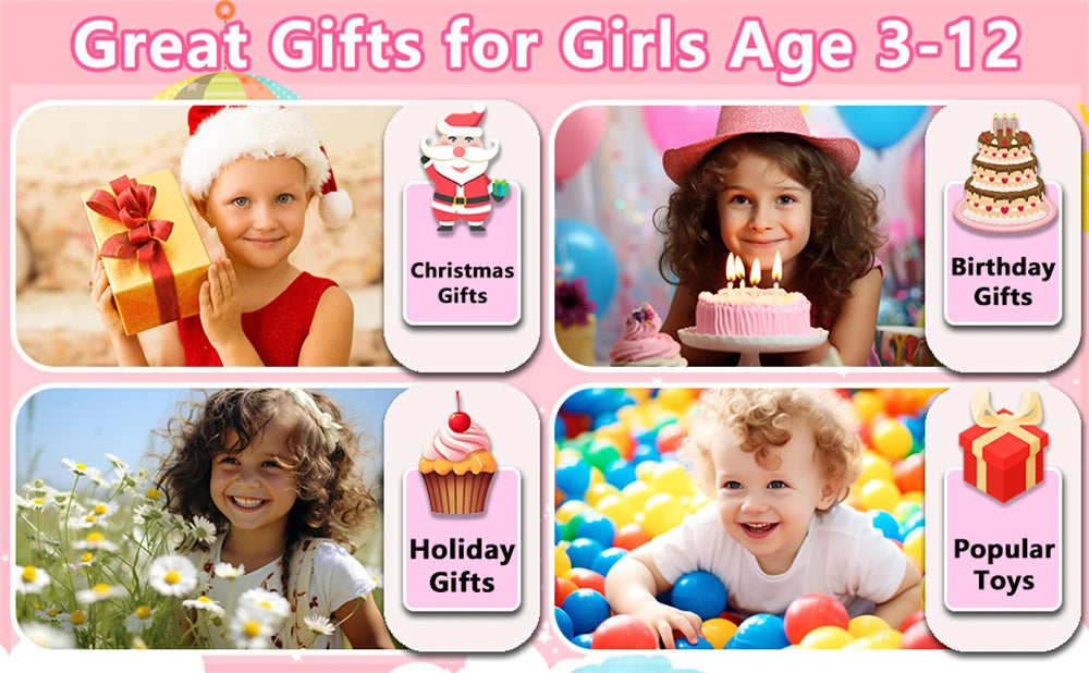 Jouets éducatifs pour téléphone pour enfants, 18 jeux, jouet Musical, caméra Selfie Mobile pour bébé avec carte TF 32G, jouets pour enfants, cadeaux d'anniversaire