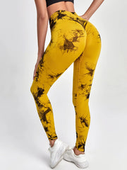 Aught Dye-Leggings de yoga taille haute sans couture pour femmes, pantalons de sport, collants push-up, vêtements de sport, entraînement de fitness, nouveau, 2023