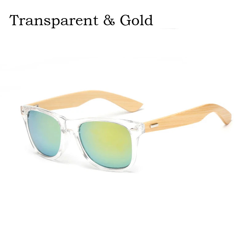 16 couleurs bambou lunettes de soleil hommes lunettes de soleil en bois femmes marque concepteur miroir Original bois lunettes de soleil rétro de sol masculino