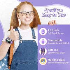 Nouveaux enfants montre intelligente enfant HD écran tactile jeux Smartwatch musique montre garçon fille cadeau enfants Smartwatch pour IOS Android
