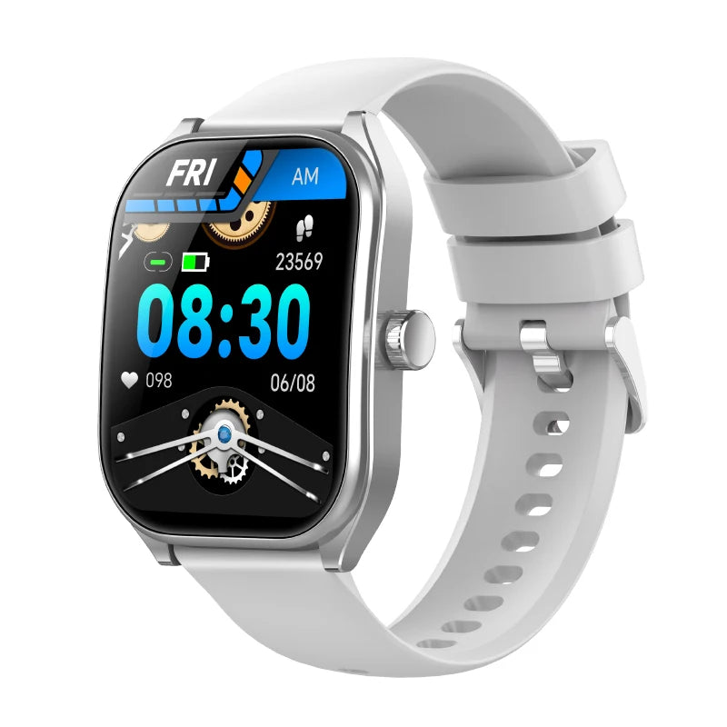 Montre intelligente 2.01 ''AMOLED écran incurvé IP68 étanche Bluetooth 5.3 appel AI Vioce Assistant Fitness Smartwatch pour hommes