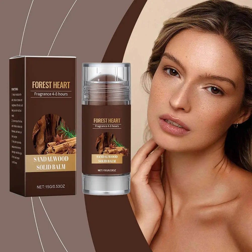 Bois de santal solide parfum pur huile de bois de santal baume Woody pour hommes parfum charmant Attraction dissolvant d'odeur déodorant baume solide
