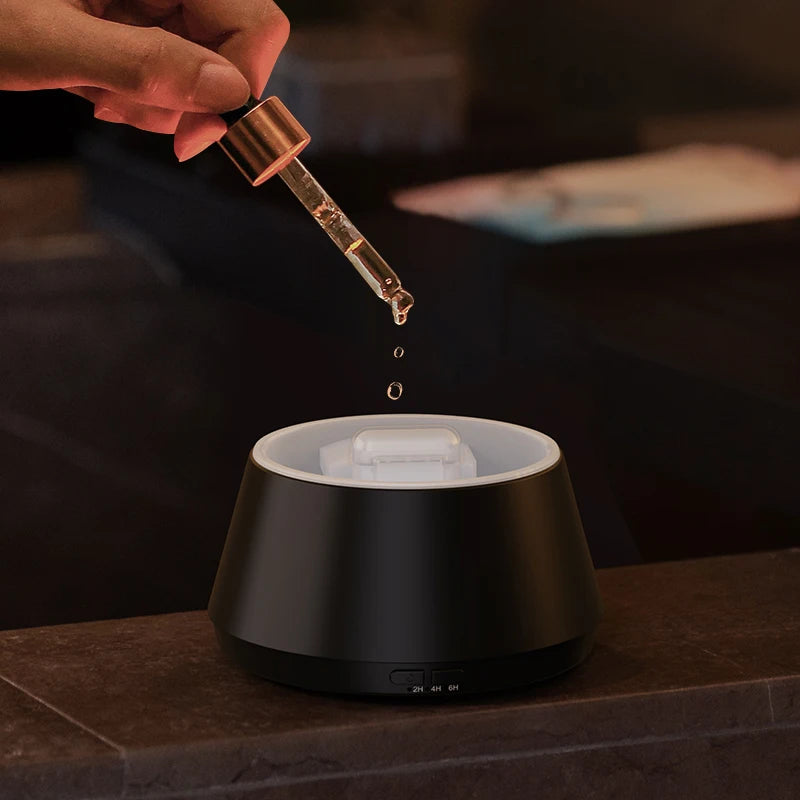 Diffuseur d'huiles essentielles, diffuseur d'arôme d'aromathérapie de Style moderne avec bougie, humidificateur ultrasonique à brume fraîche de parfum