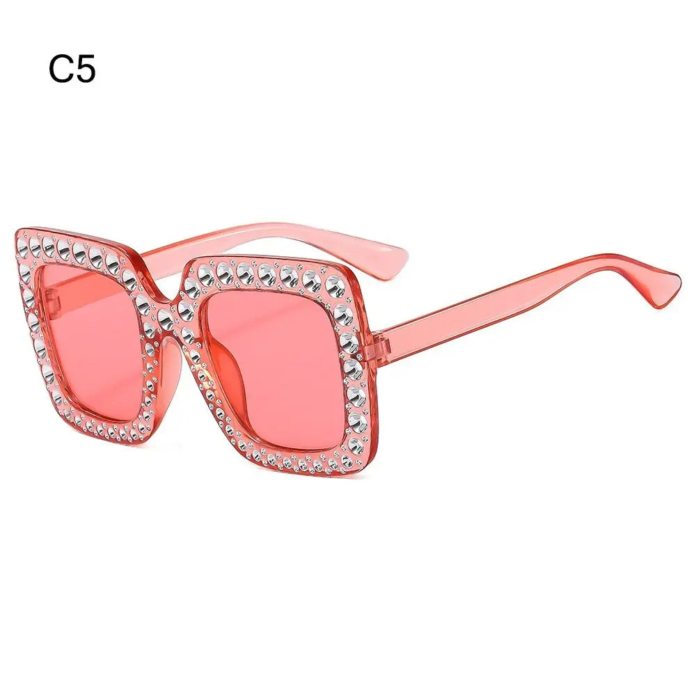 Lunettes de soleil carrées à paillettes pour enfants, à la mode, pour garçons et filles, élégantes en diamant, pour bébés, lunettes de fête, UV400