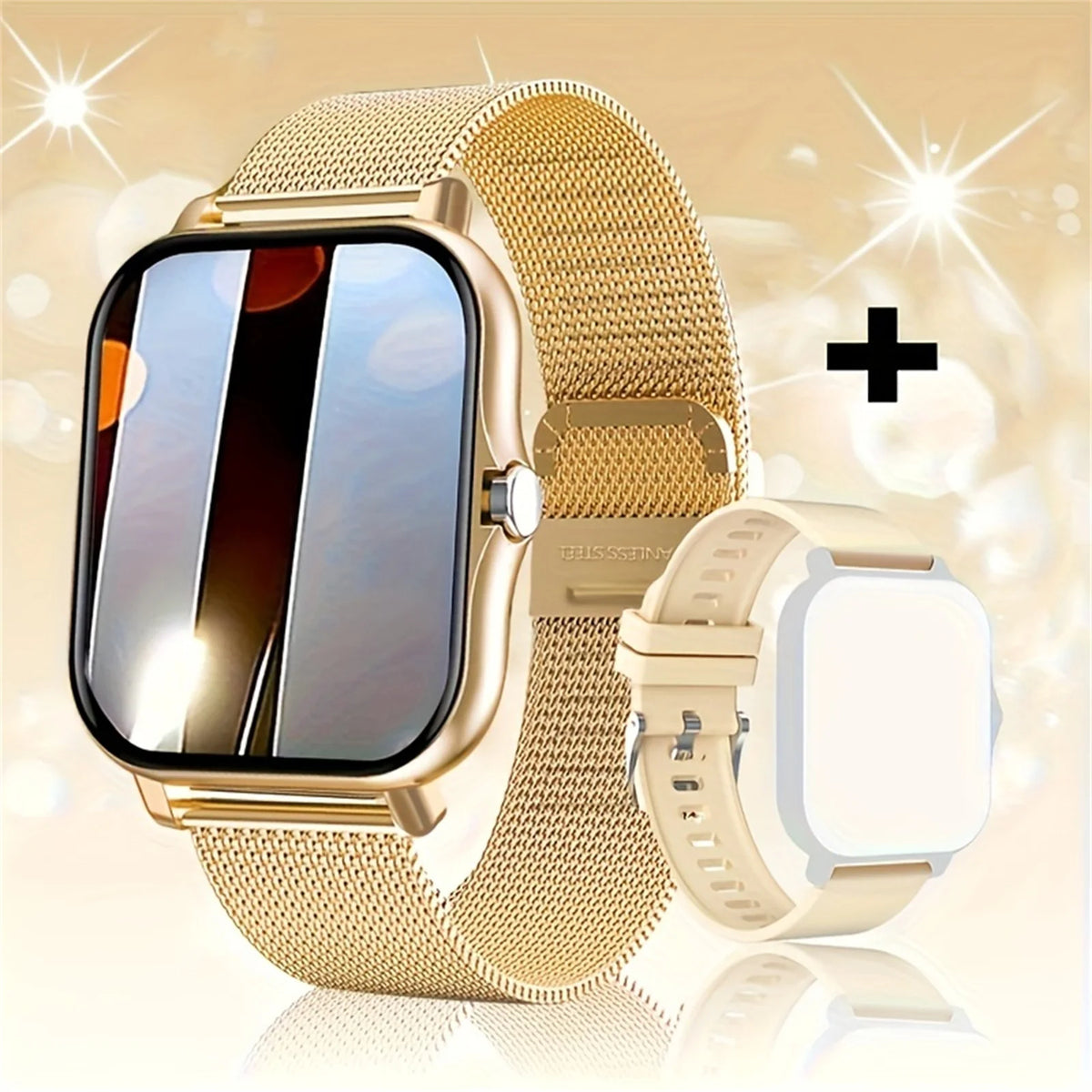Montre intelligente, appel/cadran sans fil, rappels d'application multiples, adaptée aux hommes et aux femmes, montre de sport, Compatible avec IPhone/Andrio
