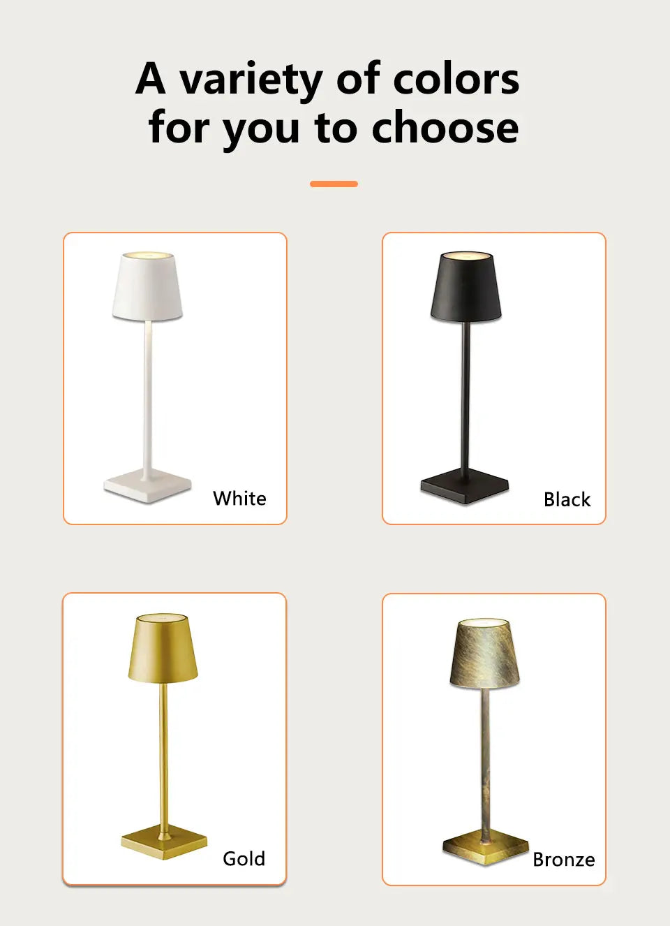 LED lampe de bureau Usb lampe de Table Rechargeable sans fil tactile 3 couleurs bureau veilleuse Bar Restaurant créatif lumière ambiante décor
