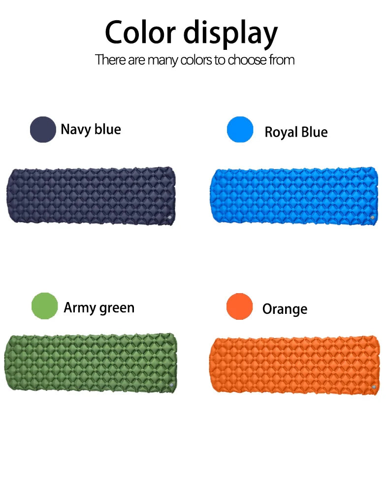 Matelas gonflable de camping pliant, lit de camp, matelas de couchage, couverture de pique-nique, polymères d'air de voyage, équipement de camping