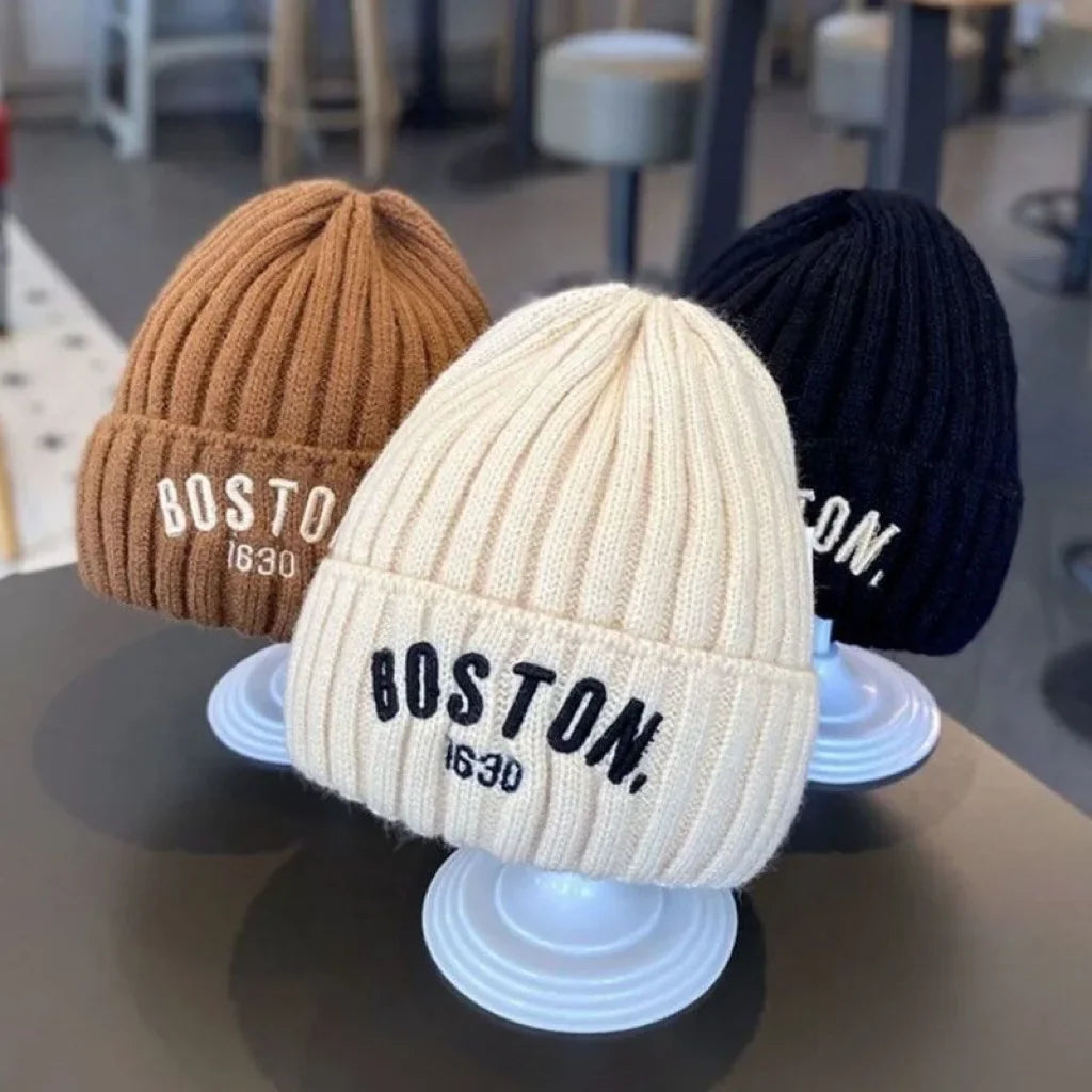 Chapeau de Protection en Laine pour Bébé, Épais et Chaud, Version Coréenne, Cadeau d'Hiver pour Enfant