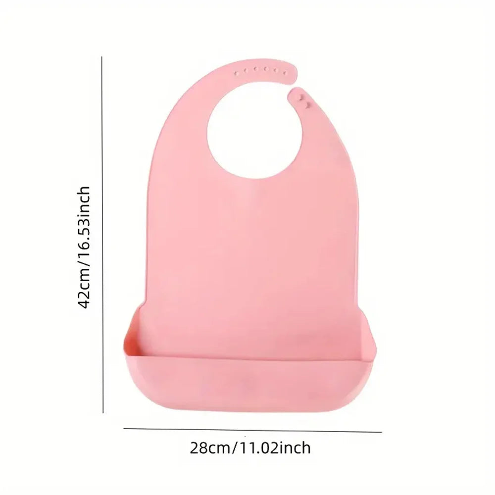 Grands bavoirs imperméables en Silicone pour adultes, de qualité alimentaire, avec poche, aide à l'alimentation, pour hommes et femmes âgés, accès aux vaisselle Portable