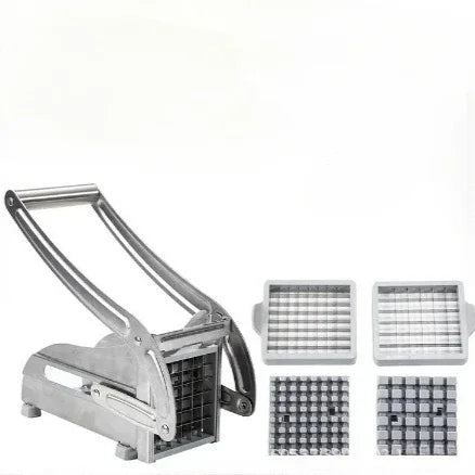 Stainless Steel French Fry Cutter, Manual Potato Slicer for Home Use, Multifunctional Vegetable Slicer for Cucumber and Carrots