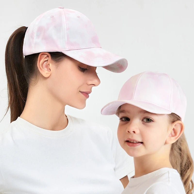 Casquettes de Baseball pour mère et enfant, accessoires d'été pour filles, chapeau de soleil, sport, voyage, pour enfants, réglable 53/56cm