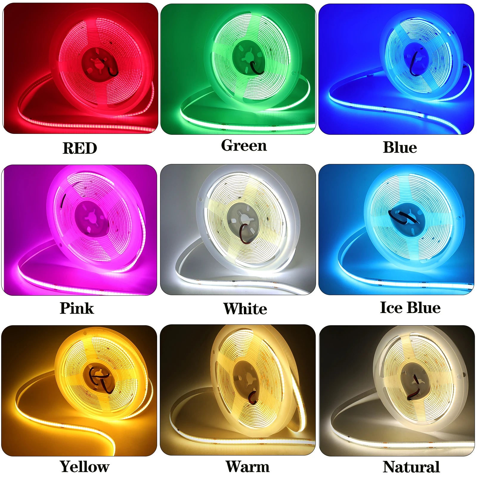 5V USB LED Strip Light, 320 LEDs/M COB, Dimmable Touch Sensor Switch/Push Switch, DIY, TV Mirror, Backlighting, Night Light for Room