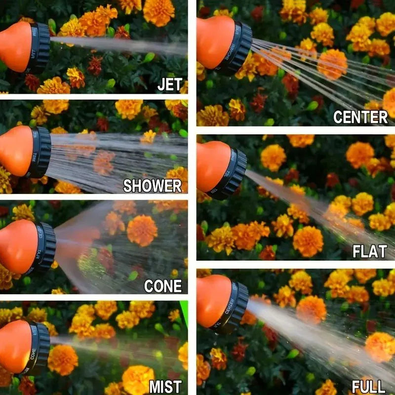 Tuyau magique extensible, lavage de voiture à haute pression, 7 fonctions de pulvérisation d'eau, pistolet à eau, tuyau d'arrosage de jardin domestique