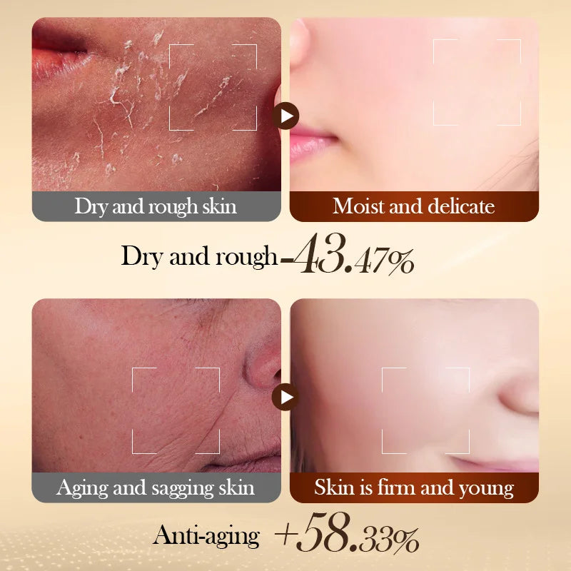 Masque Facial Anti-rides au collagène Bio, Anti-vieillissement, estompe les ridules, raffermissant, hydratant en profondeur, éclaircissant, réparation, soins pour la peau