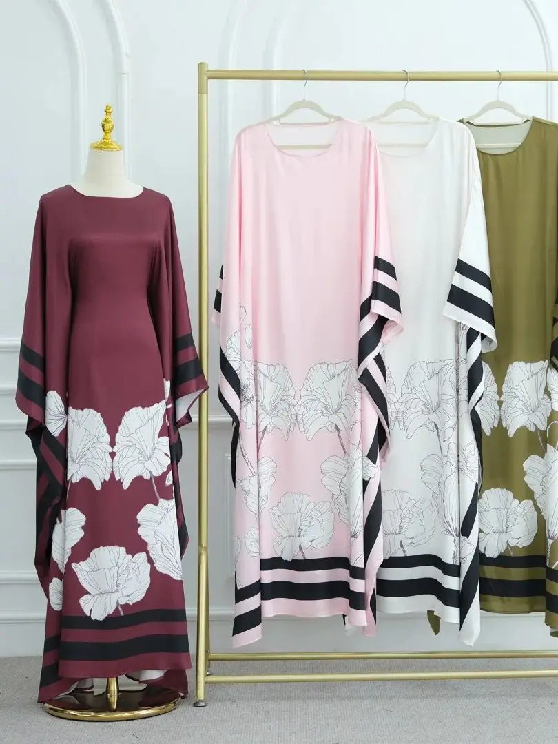 Ramadan Kebaya Muslim Abaya Damen Dubai Luxury Caftan African Dresses for Women Turkey Islam Moroccan Caftan Muslim Women's Dress