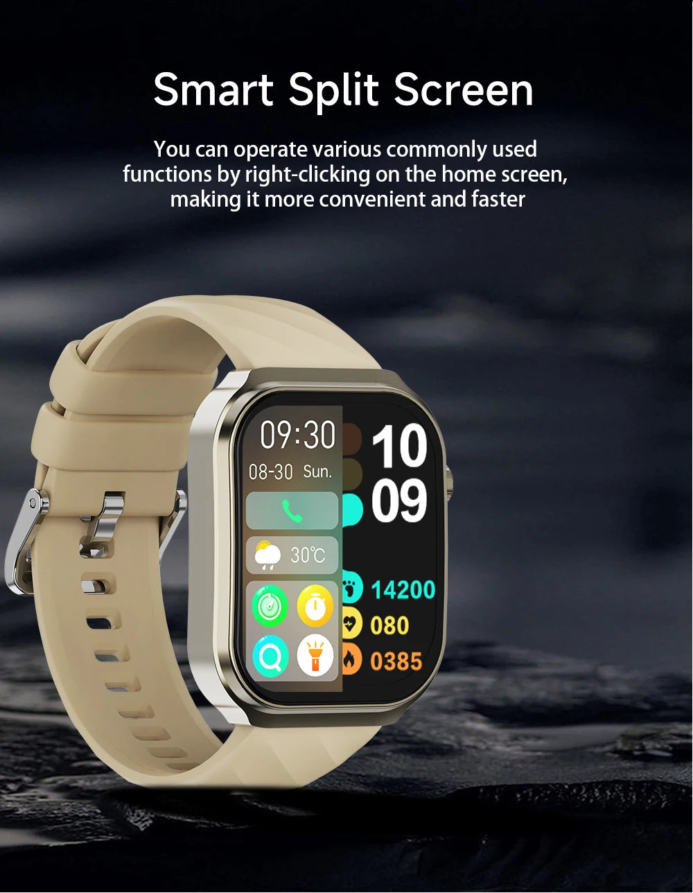Nouveau montre intelligente pour hommes U13 écran carré de 2.1 pouces résolution 320*386 surveillance de la fréquence cardiaque et de la pression artérielle 2024 montre intelligente
