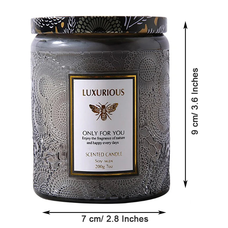 7 oz jar scented candle, natural soy candle, aromatic serenity candles, decorative scented candles for the home, gift for friends