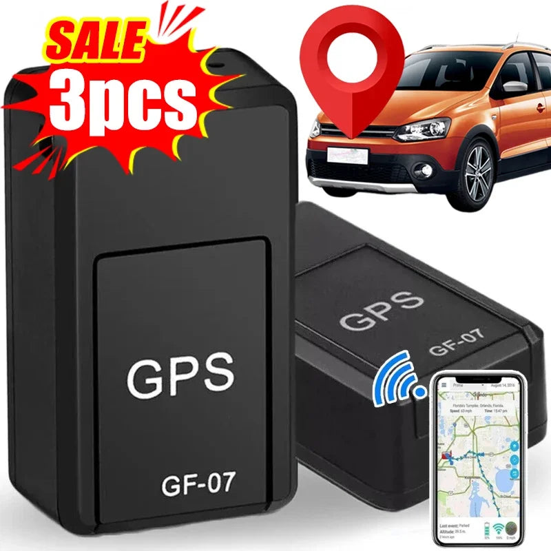 Mini traceur GPS de voiture, localisateur antivol, suivi en temps réel, positionneur SIM, support magnétique, traceur antivol GF-07, 1/2/3 pièces